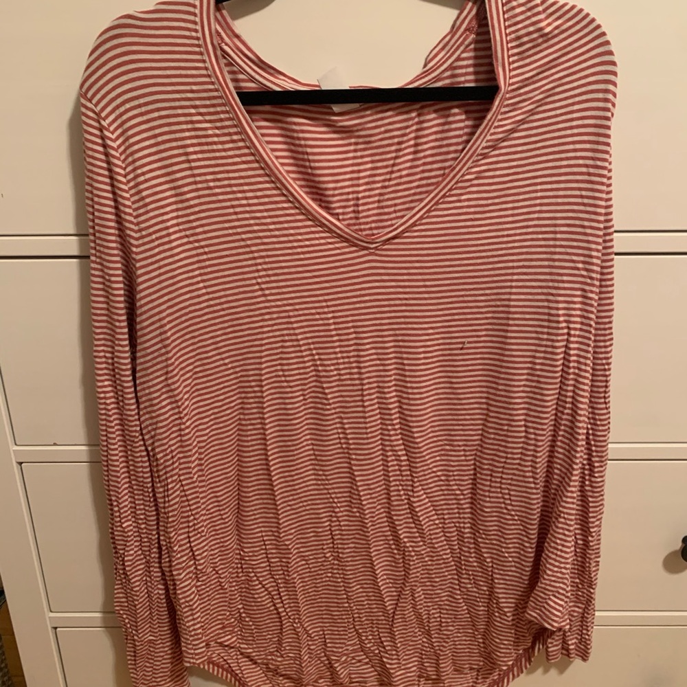 Old Navy luxe cotton long sleeve tee, size XL